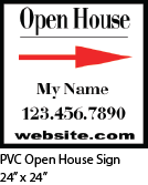 PVC Open House Sign Template