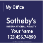 Sotheby's be sellin' houses like an auction with Real Estate Signs